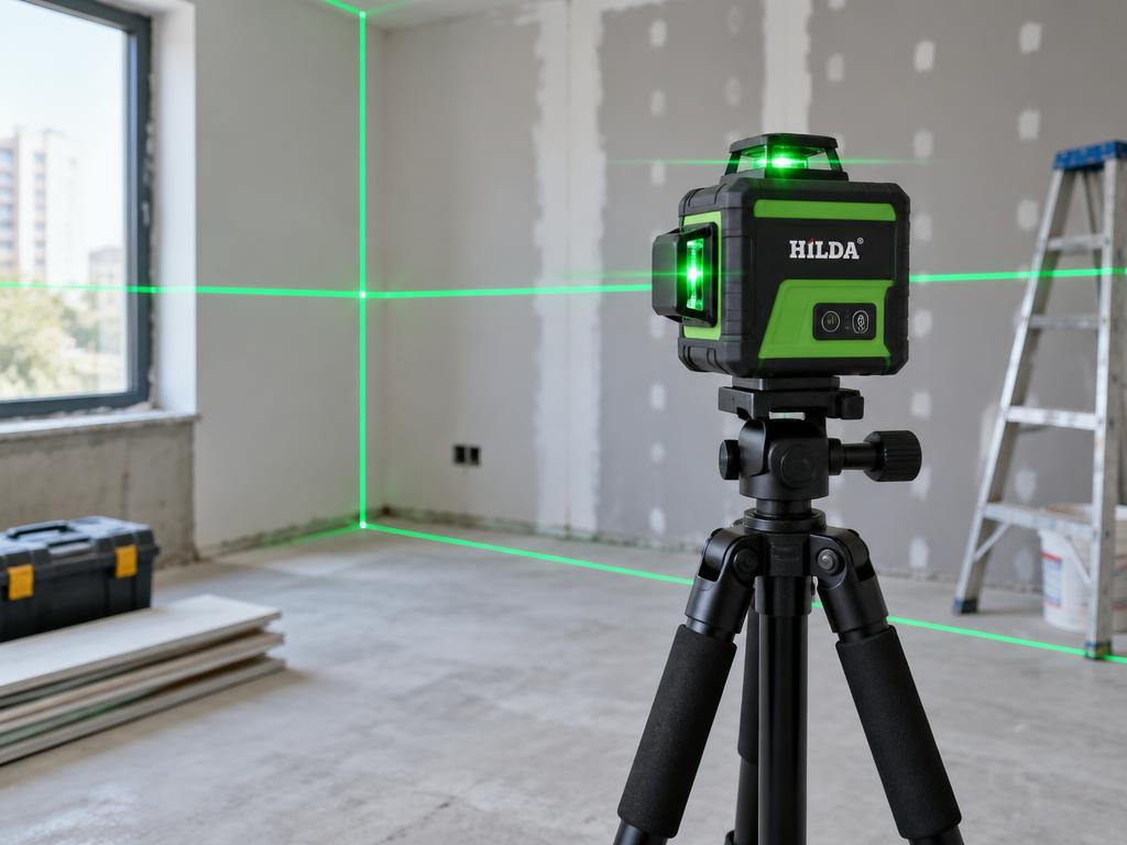 Lazerinis nivelyras 3D žalias